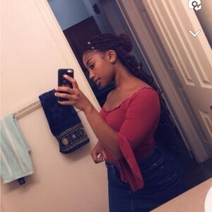 Fuchsia off the shoulder top